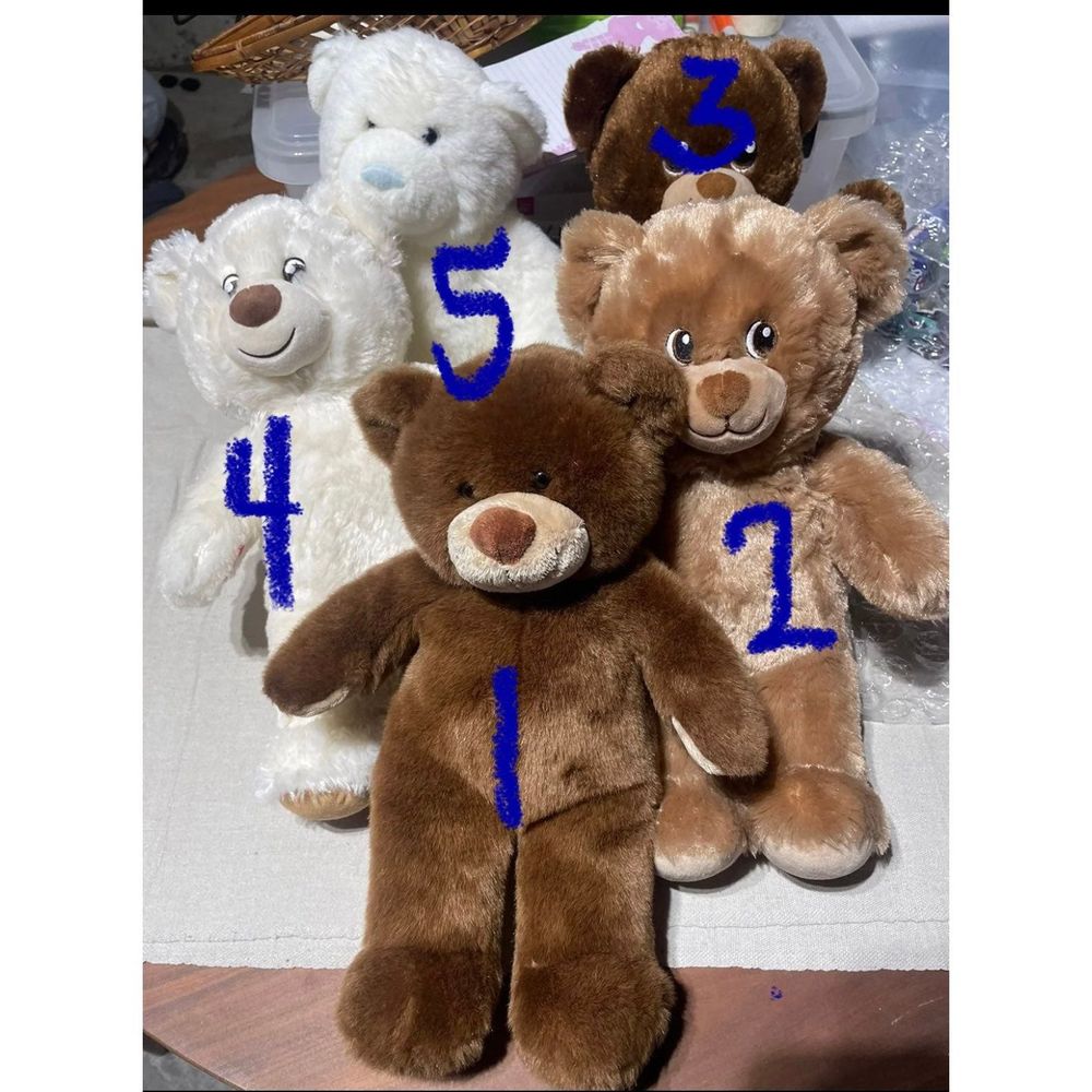 One Build A Bear Cream/White Teddy Bear #4 Superb Condition! - Picture 2 of 4